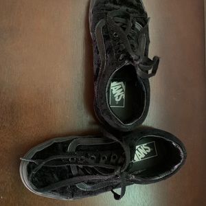 Black Velvet Vans